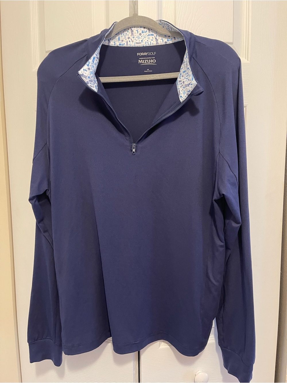 Foray Golf: Mizuho Limited Edition Men's Navy Quarter-Zip Golf Pullover